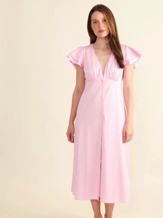 Dresses & Skirts - S’Edge Frances V-Neck Flutter Dress - Size Medium